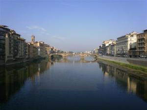 view from ponte vicchio