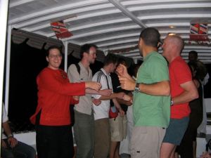 Dancing on the ferry