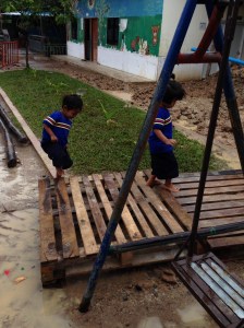 Muddy pathways at CCF5