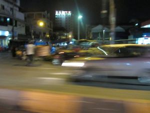 Tuk-tuk ride - we're very close to the action!