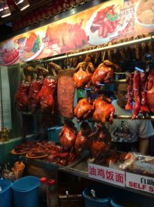 Roast Duck... still with heads.