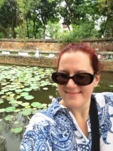 Fish pond at the Temple
