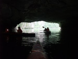 Kayaking in Halong Bay