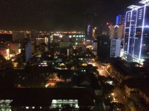 The view from our room at the Intercontinental