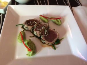 Entree - seared tuna