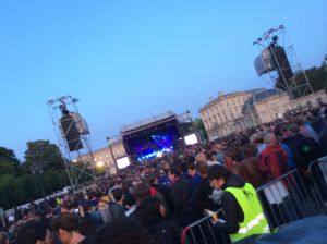 The crowd watching Arsenal