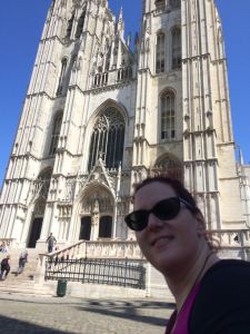 Church in the middle of office buildings