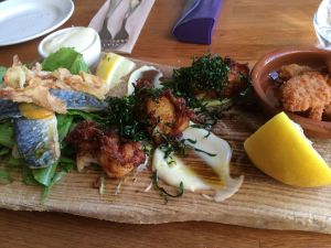 Entree platter - local fish