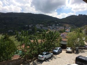 The view from the balcony at Artemis restaurant