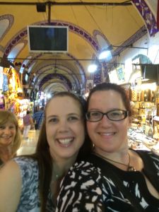 J and moi shopping hard at the Grand Bazaar