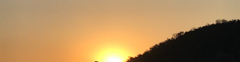 Sunset over the Mekong