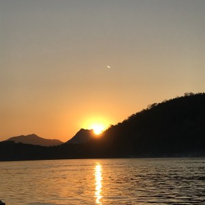 Sunset over the Mekong